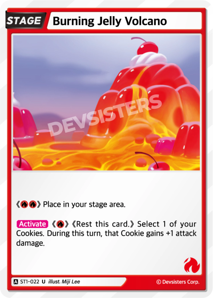 Image for Burning Jelly Volcano (ST1-022) [Starter Deck RED] - CookieRun: Braverse TCG