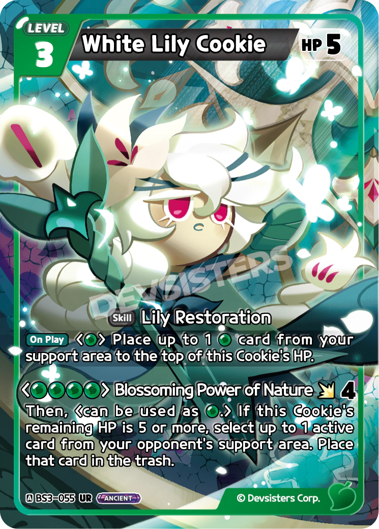 Image for White Lily Cookie (BS3-055) [Age of Heroes and Kingdoms] - CookieRun: Braverse TCG