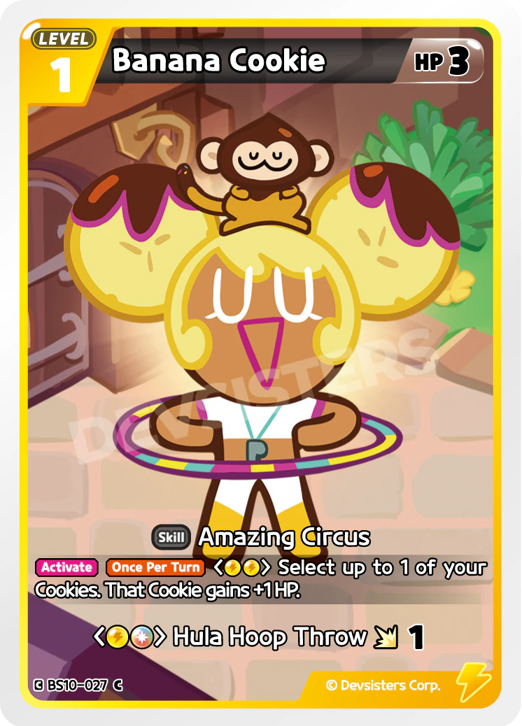 Image for Banana Cookie (BS10-027) [Paradise of Passion & Sloth / Catacombs of Silence] - CookieRun: Braverse TCG