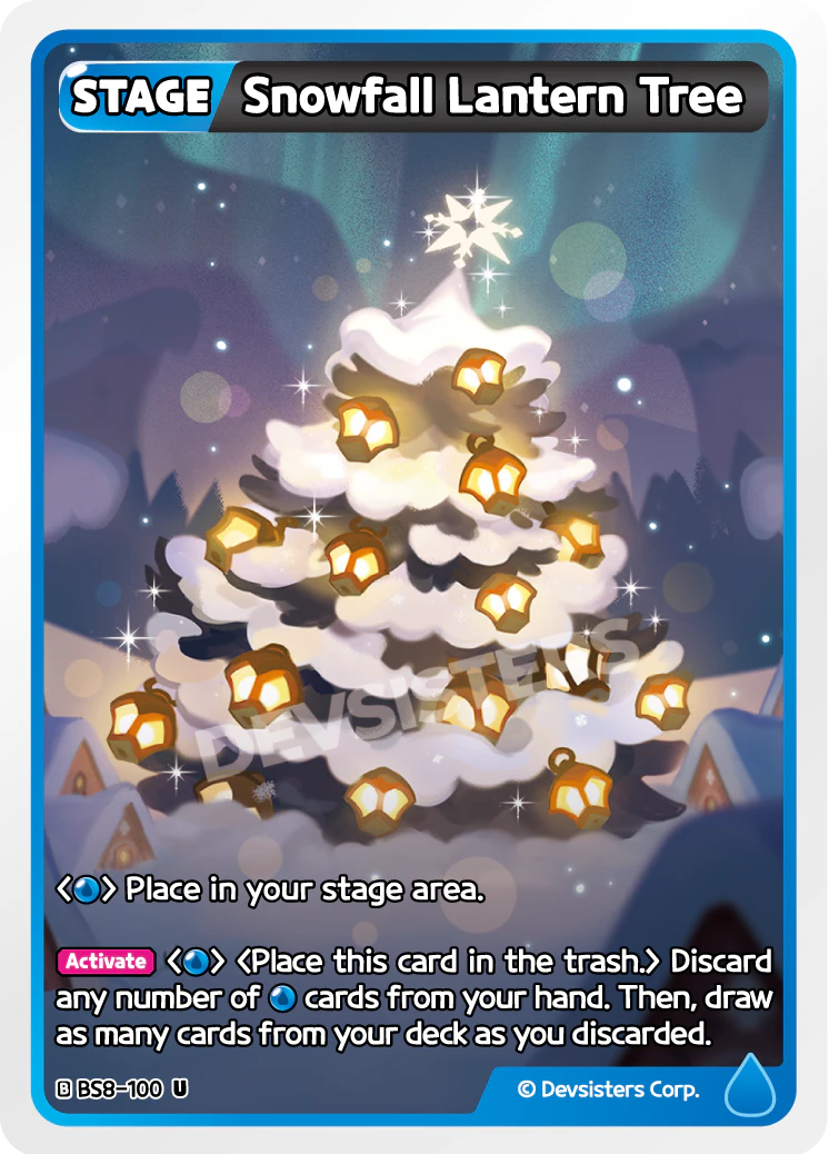 Image for Snowfall Lantern Tree (BS8-100) [Land of Fire & Ruin, Realm of Apathy] - CookieRun: Braverse TCG