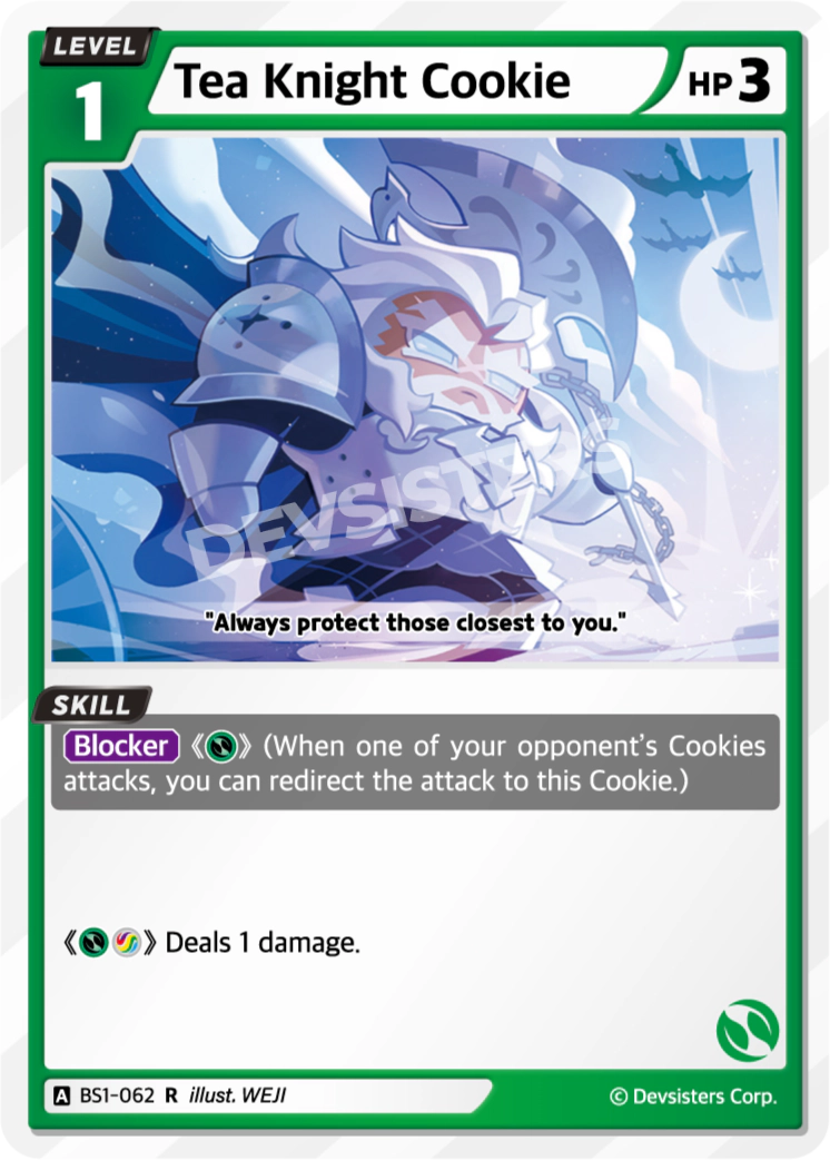 Image for Tea Knight Cookie (BS1-062) [BRAVE BEGINNING] - CookieRun: Braverse TCG