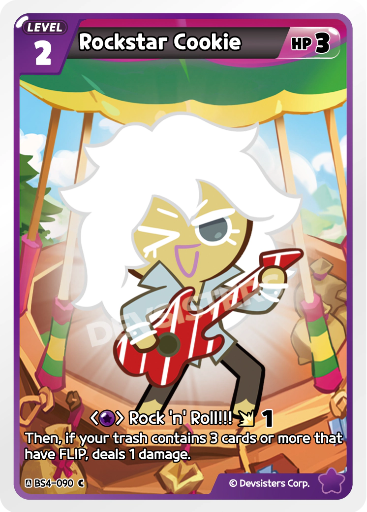 Image for Rockstar Cookie (BS4-090) [Age of Heroes and Kingdoms] - CookieRun: Braverse TCG