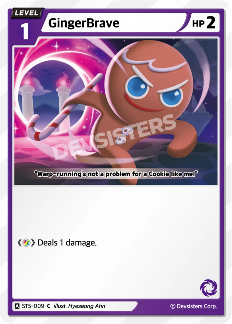 Image for GingerBrave (ST5-009) [Starter Deck PURPLE] - CookieRun: Braverse TCG