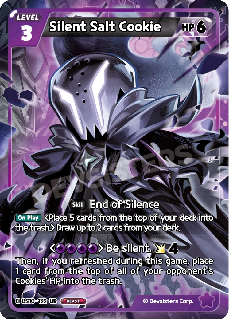 Image for Silent Salt Cookie (BS10-122) [Paradise of Passion & Sloth / Catacombs of Silence] - CookieRun: Braverse TCG