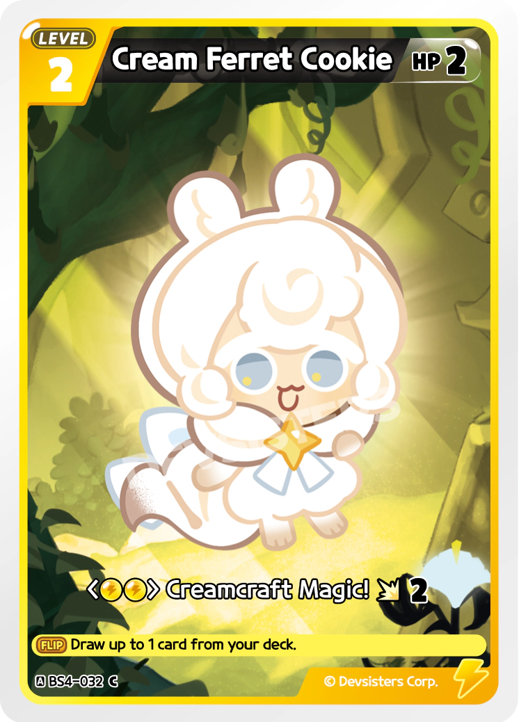 Image for Cream Ferret Cookie (BS4-032) [Age of Heroes and Kingdoms] - CookieRun: Braverse TCG