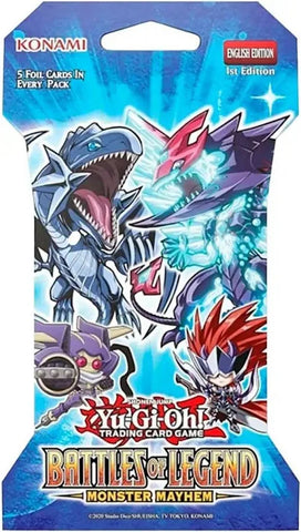 Battles of Legend: Monster Mayhem - Sleeved Booster Pack (1st Edition)