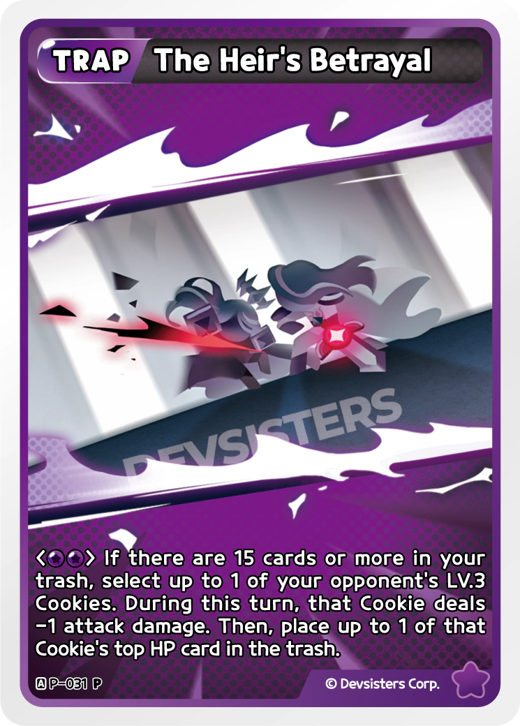 Image for The Heir's Betrayal (P-031) [Promotion Card] - CookieRun: Braverse TCG