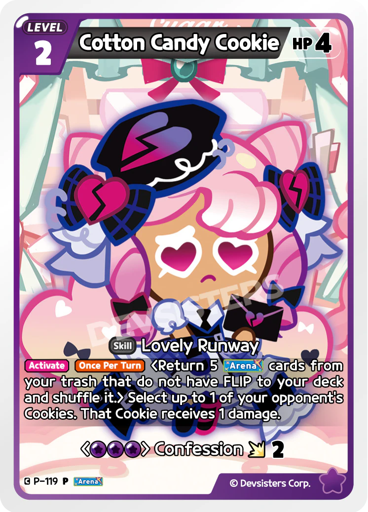 Image for Cotton Candy Cookie (P-119) [Promotion Card] - CookieRun: Braverse TCG
