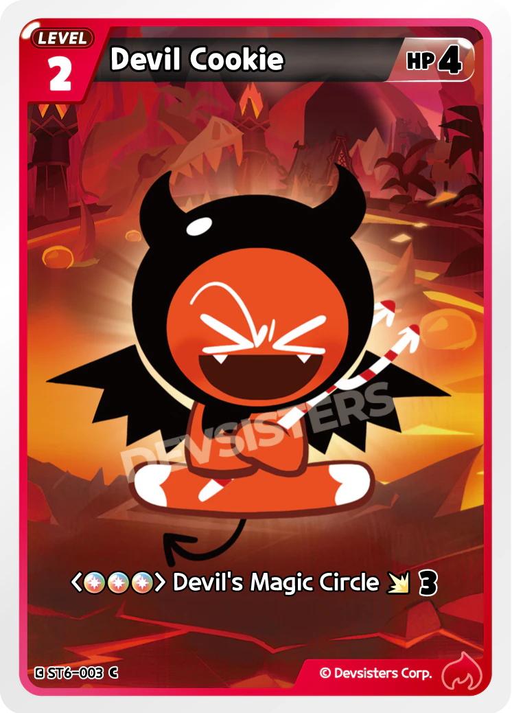 Image for Devil Cookie (ST6-003) [Flames of Immortality] - CookieRun: Braverse TCG