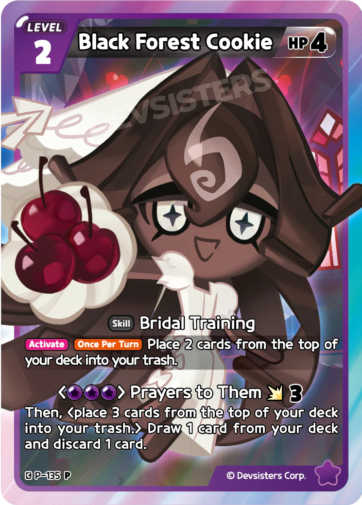 Image for Black Forest Cookie (P-135) [Promotion Card] - CookieRun: Braverse TCG