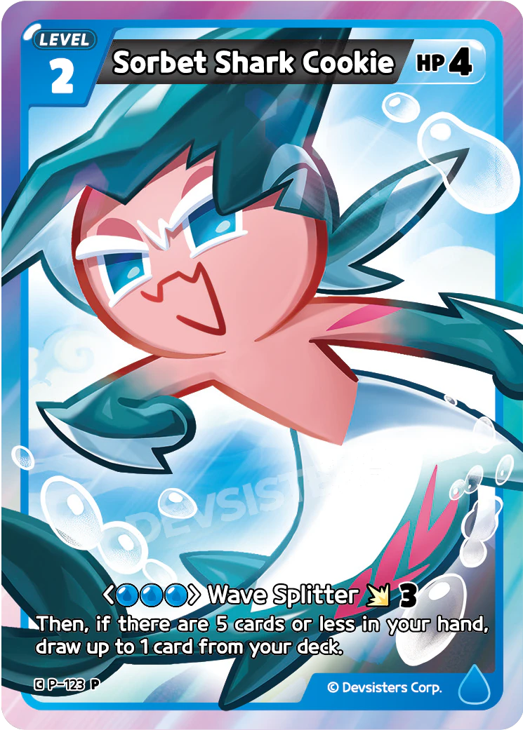 Image for Sorbet Shark Cookie (P-123) [Promotion Card] - CookieRun: Braverse TCG