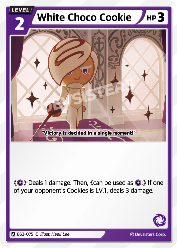 Image for White Choco Cookie (BS2-075) [BRAVE BEGINNING] - CookieRun: Braverse TCG