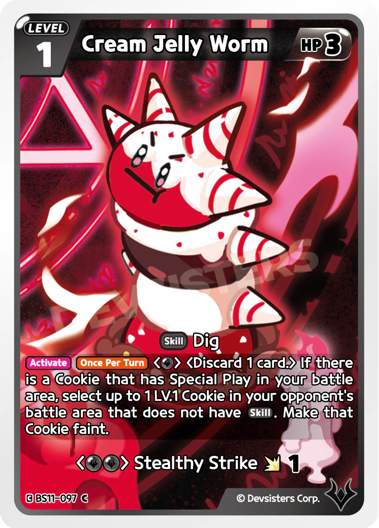 Image for Cream Jelly Worm (BS11-097) [The Dark Enchantress War] - CookieRun: Braverse TCG