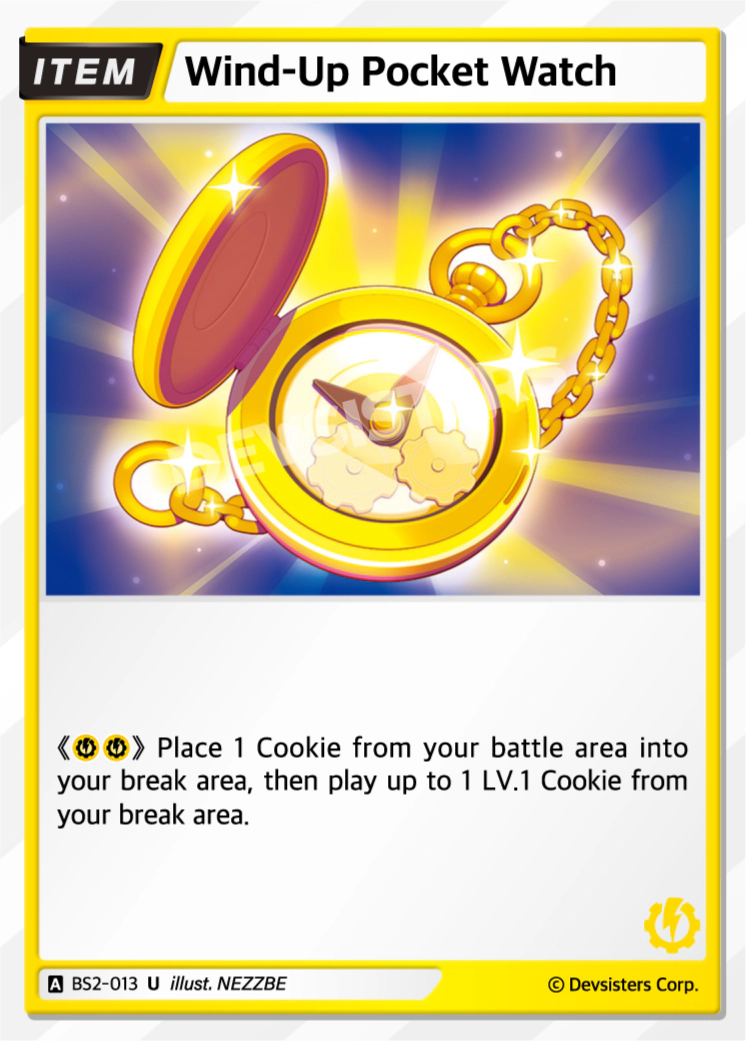 Image for Wind-Up Pocket Watch (BS2-013) [BRAVE BEGINNING] - CookieRun: Braverse TCG