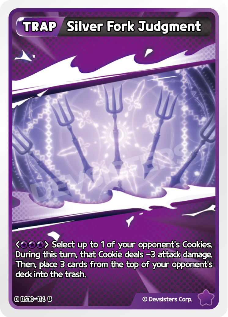 Image for Silver Fork Judgment (BS10-114) [Paradise of Passion & Sloth / Catacombs of Silence] - CookieRun: Braverse TCG