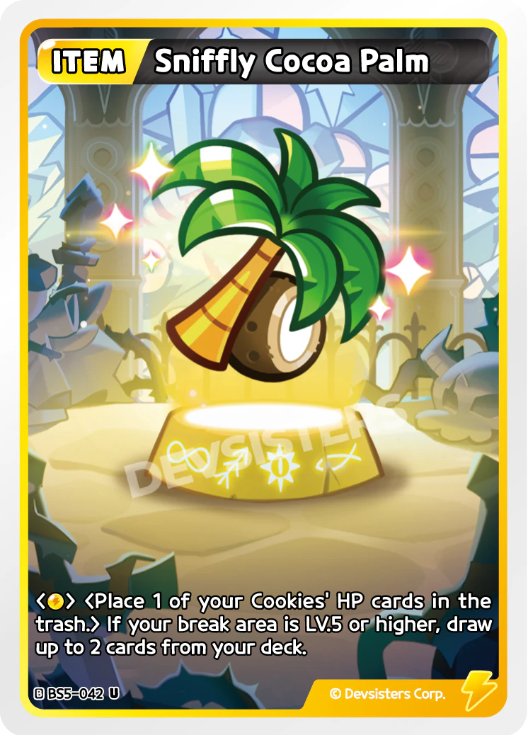 Image for Sniffly Cocoa Palm (BS5-042) [Operation Timeguard] - CookieRun: Braverse TCG
