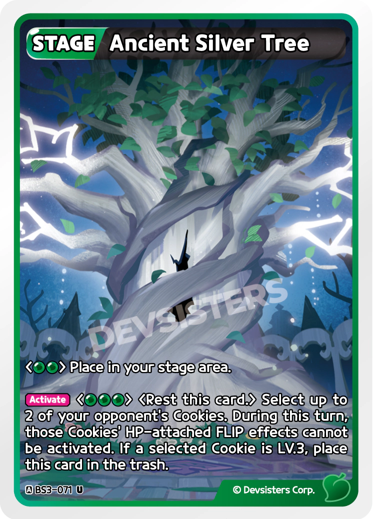 Image for Ancient Silver Tree (BS3-071) [Age of Heroes and Kingdoms] - CookieRun: Braverse TCG