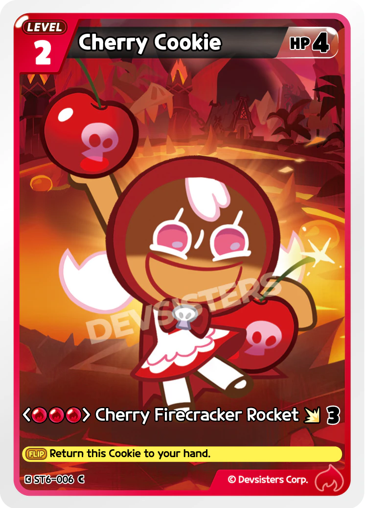 Image for Cherry Cookie (ST6-006) [Flames of Immortality] - CookieRun: Braverse TCG