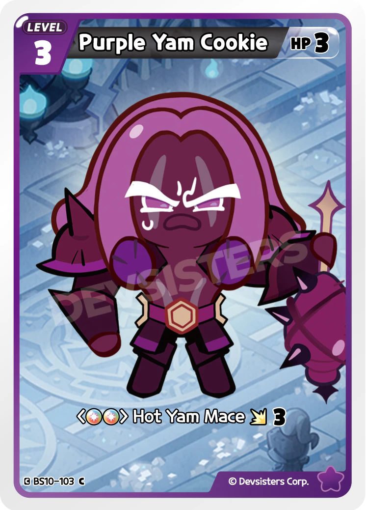 Image for Purple Yam Cookie (BS10-103) [Paradise of Passion & Sloth / Catacombs of Silence] - CookieRun: Braverse TCG