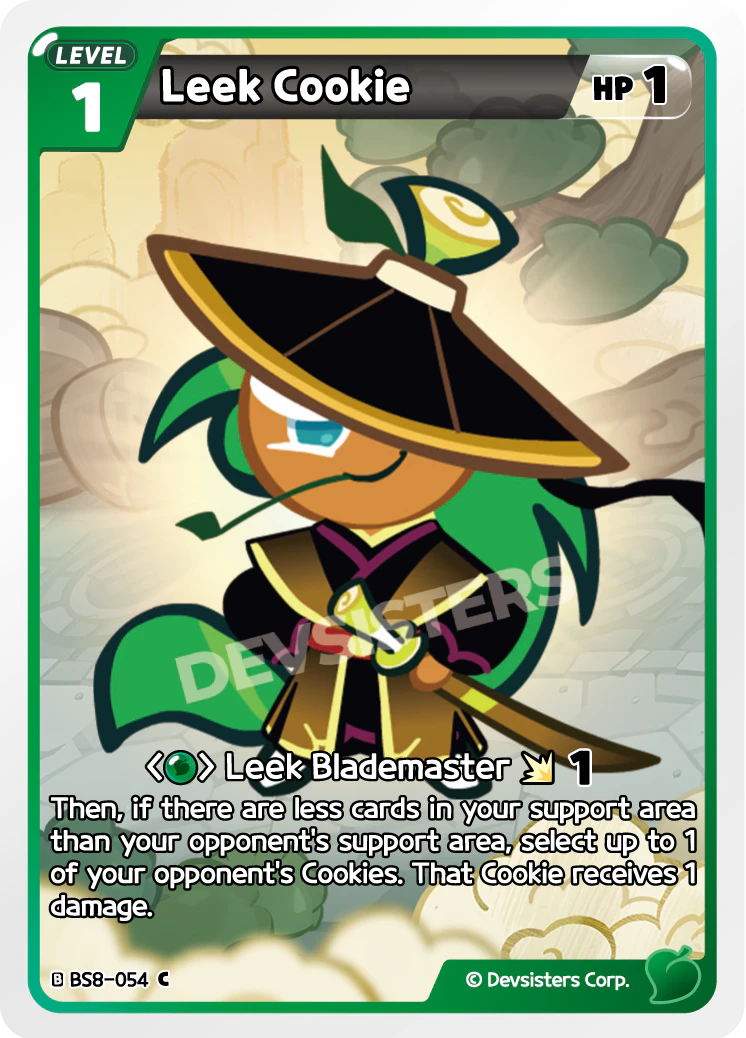 Image for Leek Cookie (BS8-054) [Land of Fire & Ruin, Realm of Apathy] - CookieRun: Braverse TCG