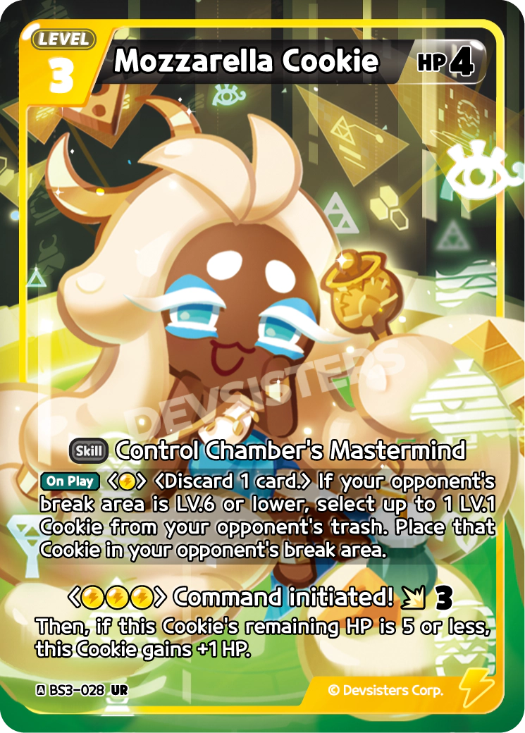 Image for Mozzarella Cookie (BS3-028) [Age of Heroes and Kingdoms] - CookieRun: Braverse TCG