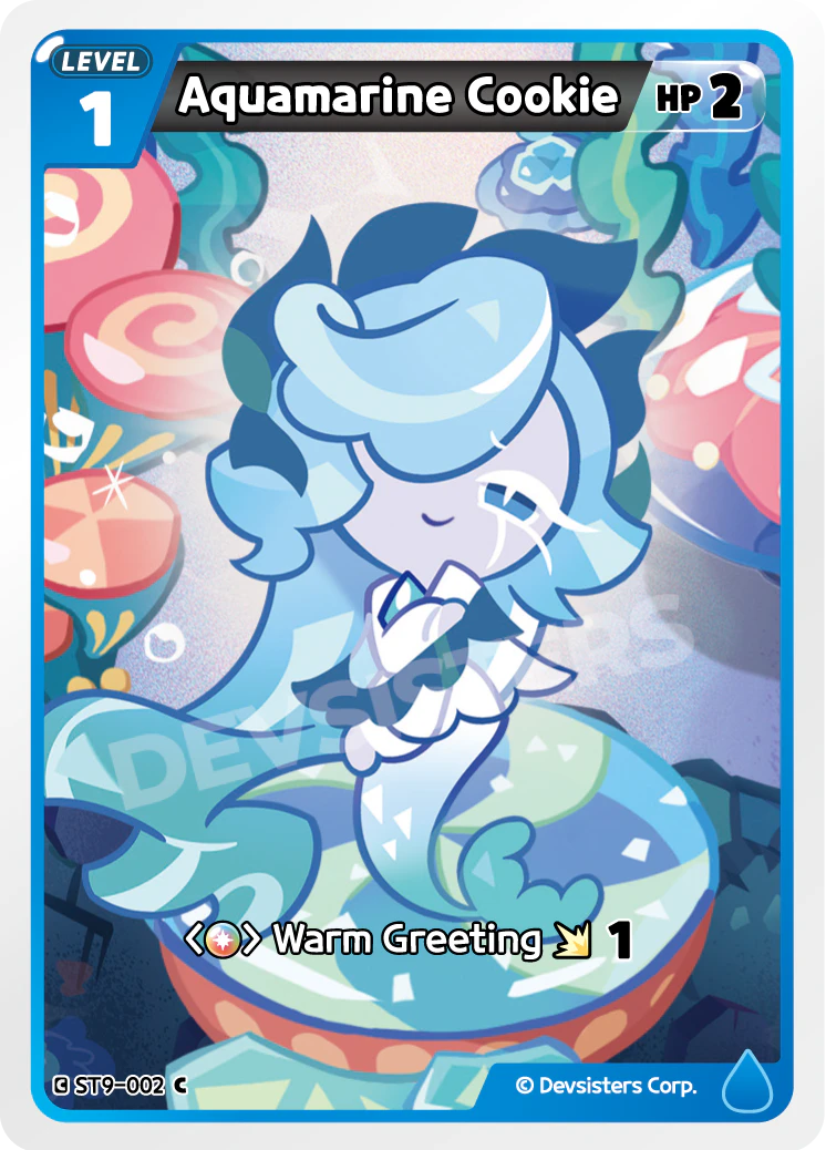 Image for Aquamarine Cookie (ST9-002) [Seas of Fate] - CookieRun: Braverse TCG