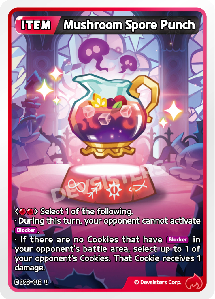Image for Mushroom Spore Punch (BS3-018) [Age of Heroes and Kingdoms] - CookieRun: Braverse TCG