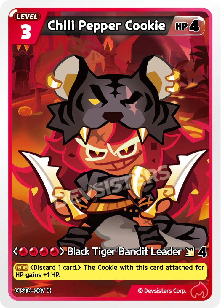Image for Chili Pepper Cookie (ST6-007) [Flames of Immortality] - CookieRun: Braverse TCG