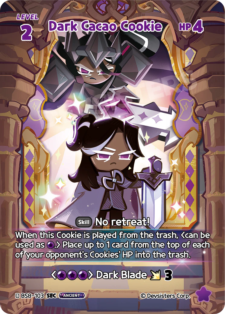 Image for Dark Cacao Cookie (BS8-103) [Land of Fire & Ruin, Realm of Apathy] - CookieRun: Braverse TCG