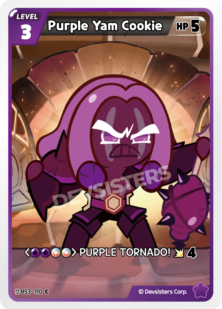 Image for Purple Yam Cookie (BS3-110) [Age of Heroes and Kingdoms] - CookieRun: Braverse TCG