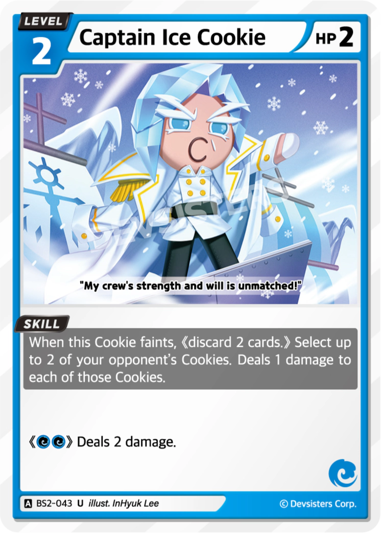 Image for Captain Ice Cookie (BS2-043) [BRAVE BEGINNING] - CookieRun: Braverse TCG
