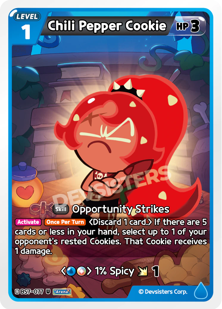 Image for Chili Pepper Cookie (BS7-077) [Arena of Glory] - CookieRun: Braverse TCG