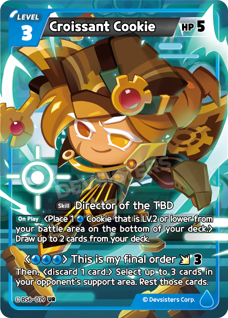 Image for Croissant Cookie (BS6-079) [Operation Timeguard] - CookieRun: Braverse TCG