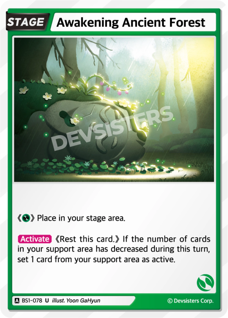 Image for Awakening Ancient Forest (BS1-078) [BRAVE BEGINNING] - CookieRun: Braverse TCG