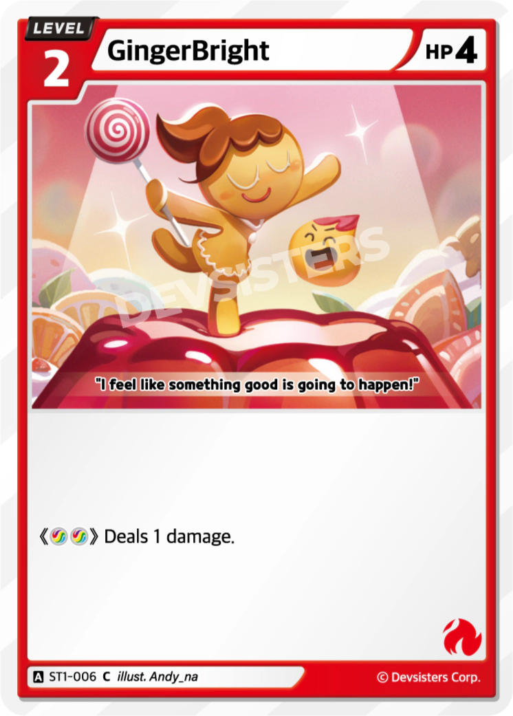 Image for GingerBright (ST1-006) [Starter Deck RED] - CookieRun: Braverse TCG