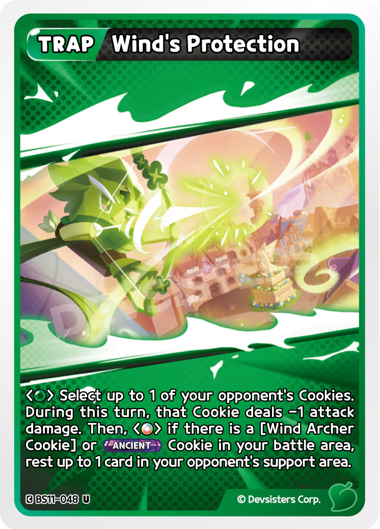 Image for Wind's Protection (BS11-048) [The Dark Enchantress War] - CookieRun: Braverse TCG