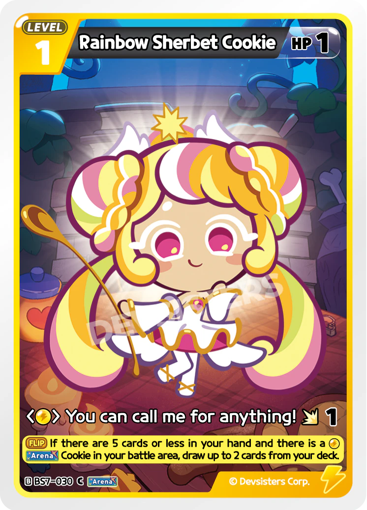 Image for Rainbow Sherbet Cookie (BS7-030) [Arena of Glory] - CookieRun: Braverse TCG