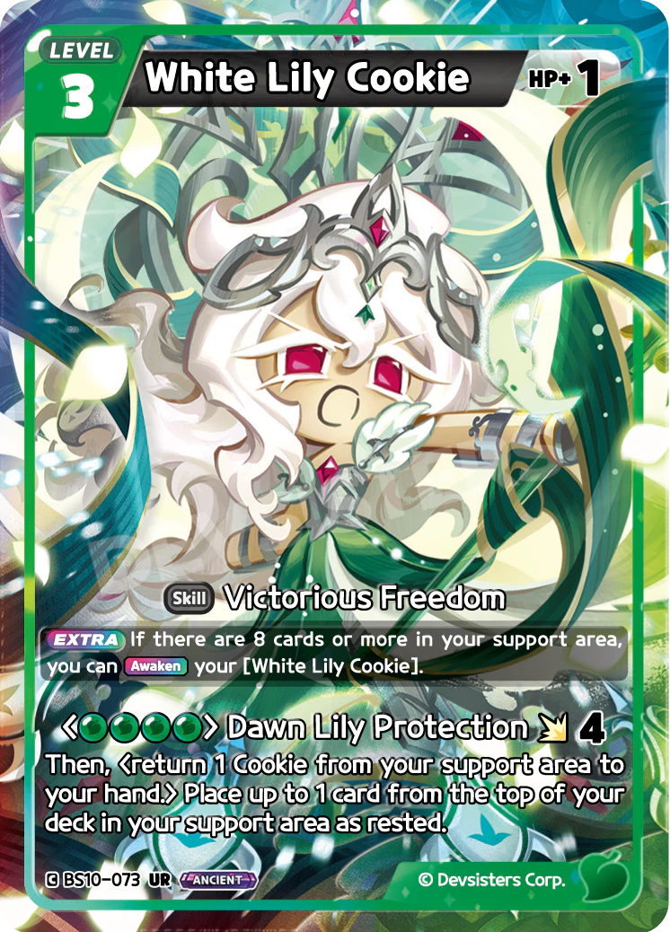 Image for White Lily Cookie (BS10-073) [Paradise of Passion & Sloth / Catacombs of Silence] - CookieRun: Braverse TCG