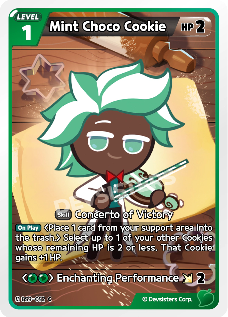 Image for Mint Choco Cookie (BS3-052) [Age of Heroes and Kingdoms] - CookieRun: Braverse TCG