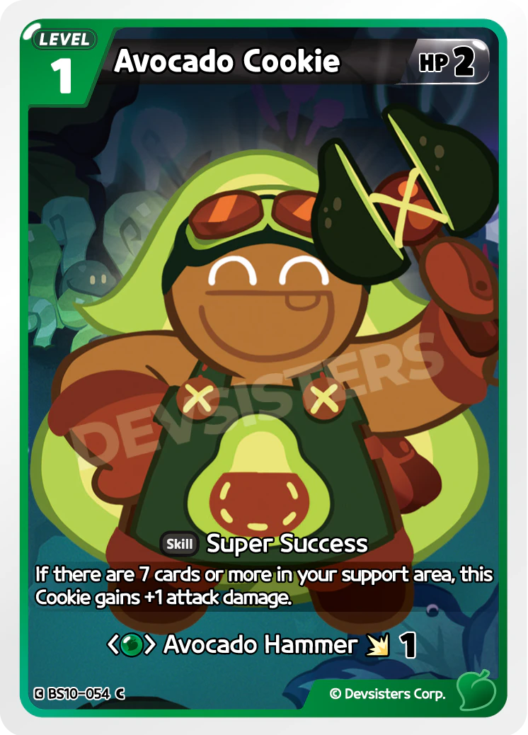 Image for Avocado Cookie (BS10-054) [Paradise of Passion & Sloth / Catacombs of Silence] - CookieRun: Braverse TCG