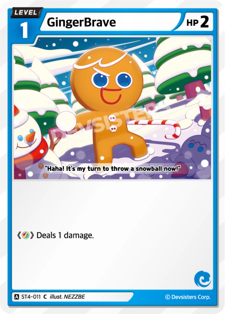 Image for GingerBrave (ST4-011) [Starter Deck BLUE] - CookieRun: Braverse TCG