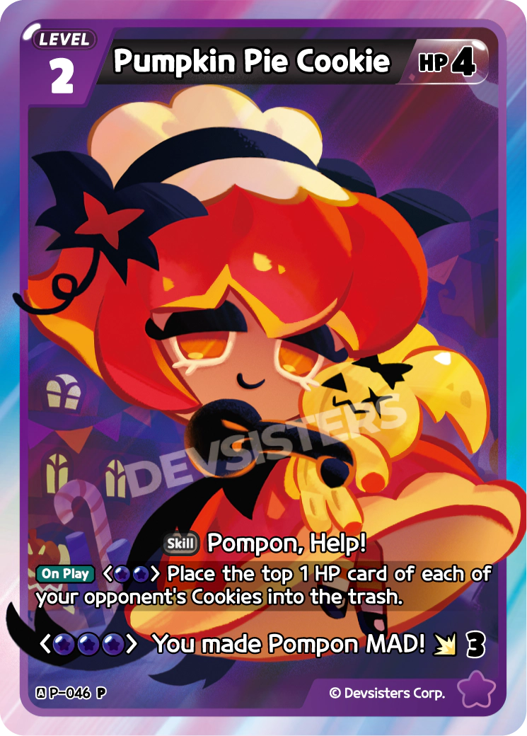 Image for Pumpkin Pie Cookie (P-046) [Promotion Card] - CookieRun: Braverse TCG