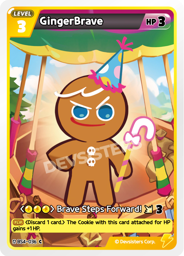 Image for GingerBrave (BS4-036) [Age of Heroes and Kingdoms] - CookieRun: Braverse TCG