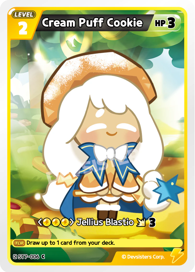Image for Cream Puff Cookie (ST7-006) [Tree of Life] - CookieRun: Braverse TCG