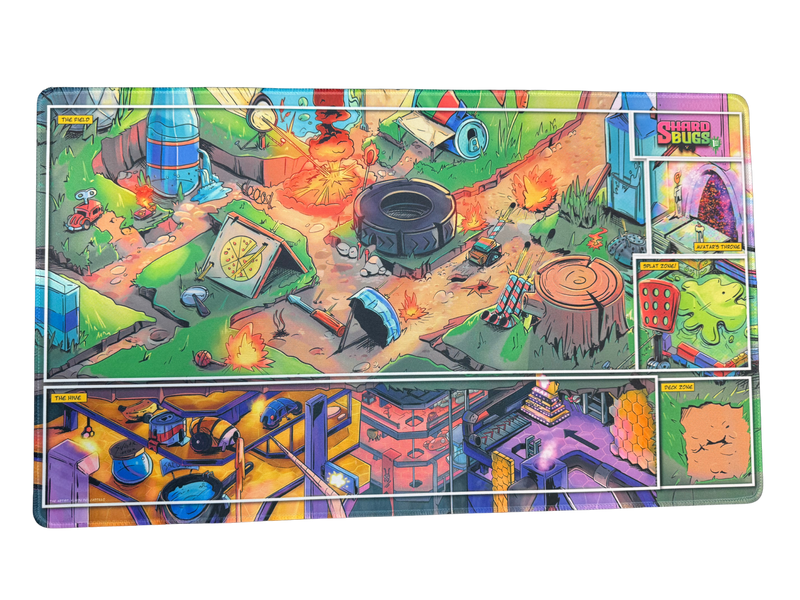 Shard Bugs - Stitched Play Mat - Hive Mat with Grid