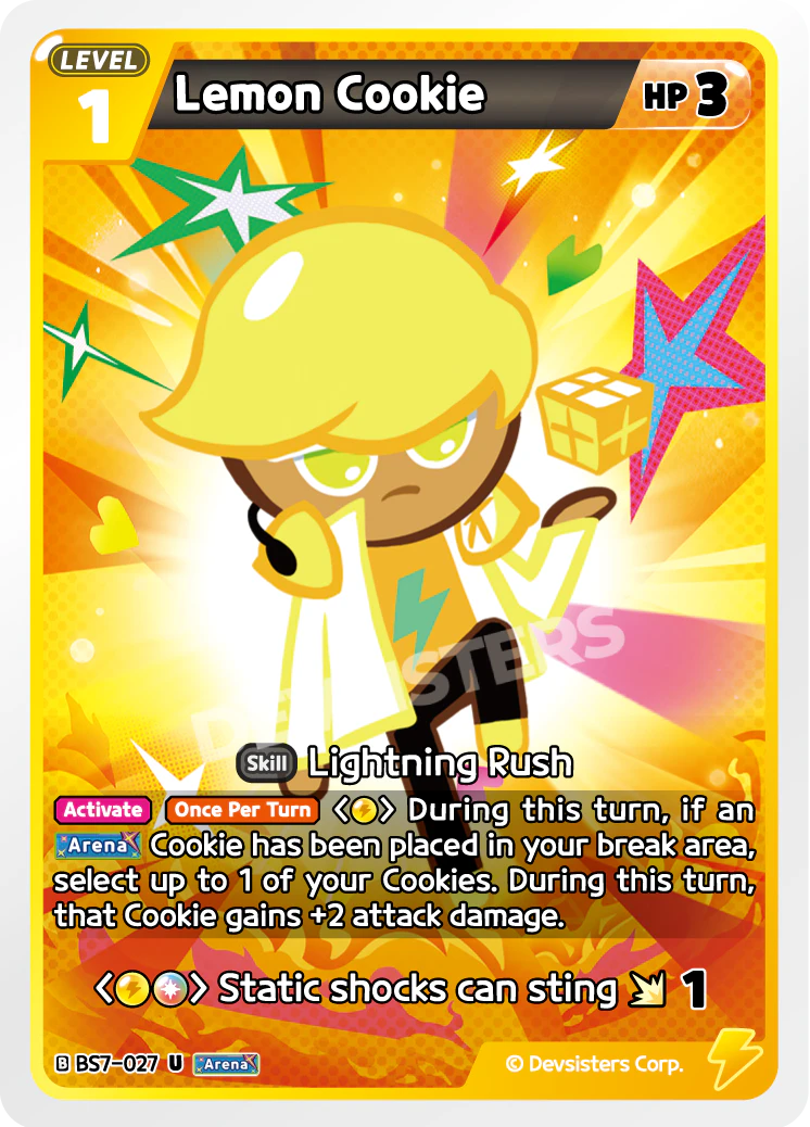 Image for Lemon Cookie (BS7-027) [Arena of Glory] - CookieRun: Braverse TCG