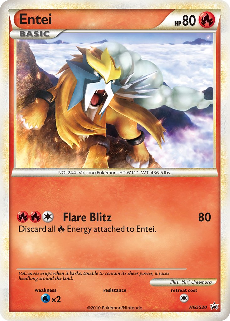 Entei (HGSS20) [HeartGold & SoulSilver: Black Star Promos]