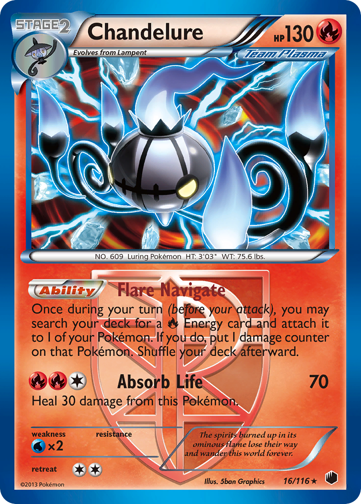 Chandelure (16/116) [Black & White: Plasma Freeze]