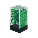 Translucent: 16mm D6 Green/White (12)