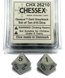 Opaque: Poly D10 Grey/Black (10)